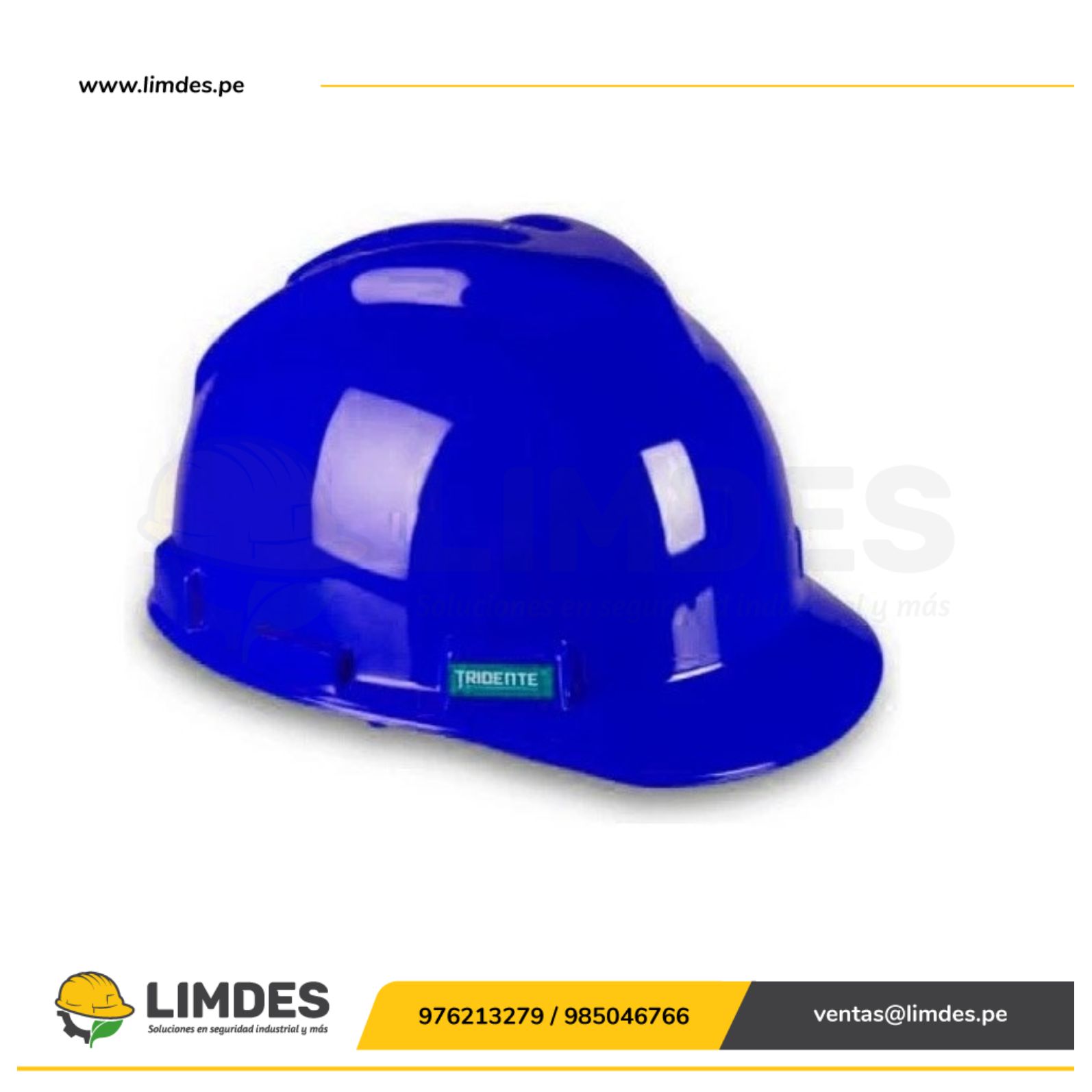 Casco seguridad tipo Jockey Tridente