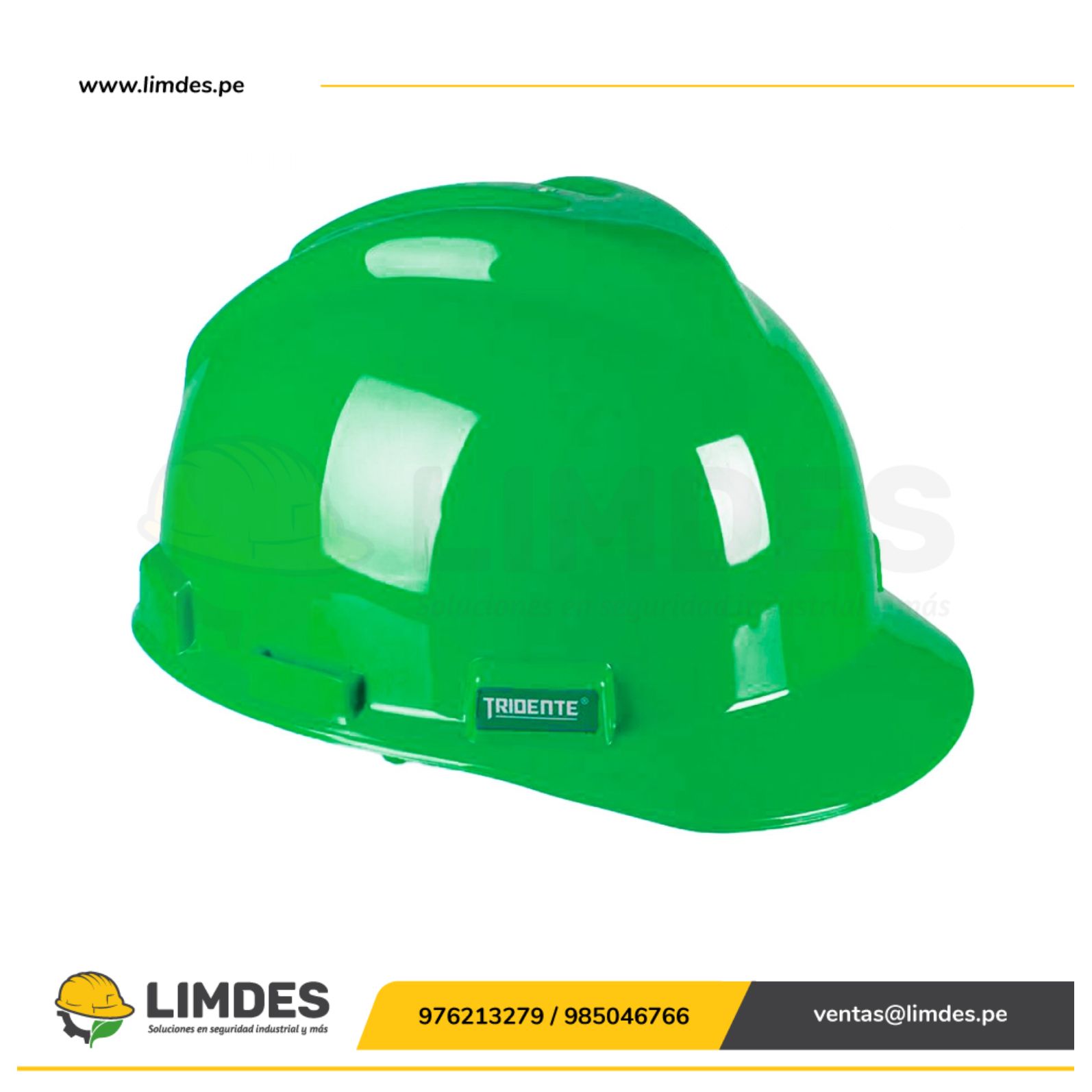 Casco seguridad tipo Jockey Tridente