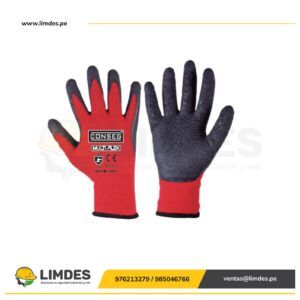 Guantes palma de latex – conseg