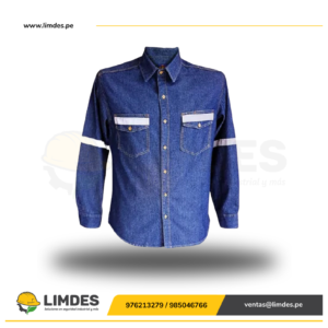Camisa Jean procesado con Cinta reflectiva