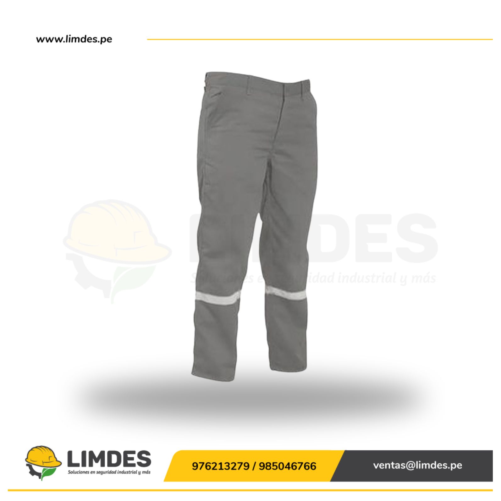 Pantalón Drill Plomo C/Cinta