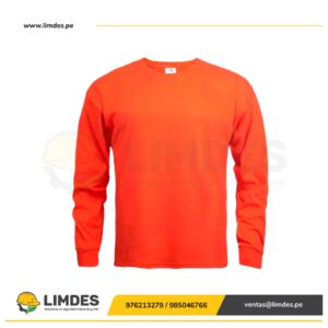 Polo Manga Larga 20/1 Naranja