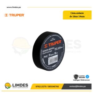 Cinta aislante de 18 m x 19 mm Truper