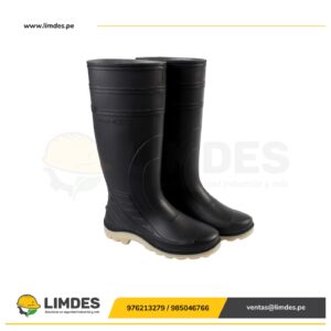 Botas de Jebe/PVC negro sin punta de acero Pega Forte